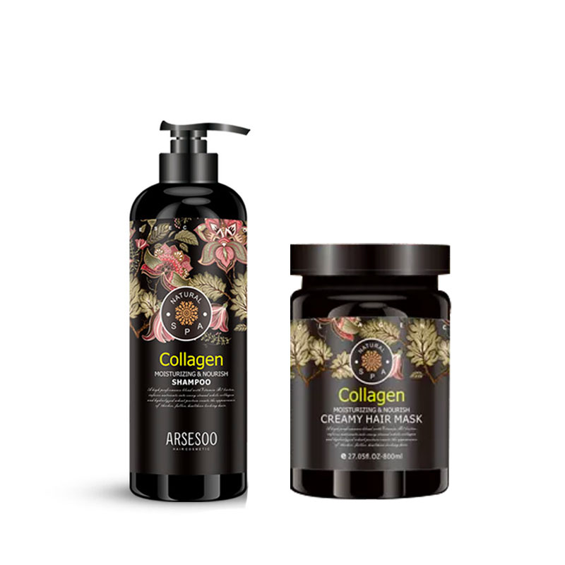 شامپو و ماسک کلاژن گل دار