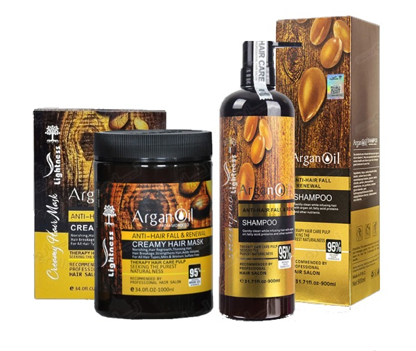 پک شامپو و ماسک مو فری سولفات ارگان اصل